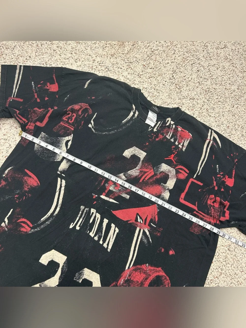 Vintage Air Jordan Michael Jordan All Over Print Shirt AOP 00s Size 3XL Graffiti